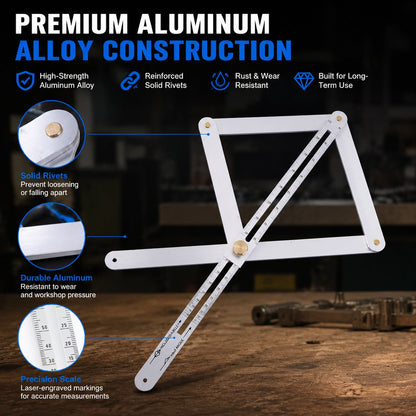 📐 Adjustable Multi-Angle Finder – Measure Once, Cut Right