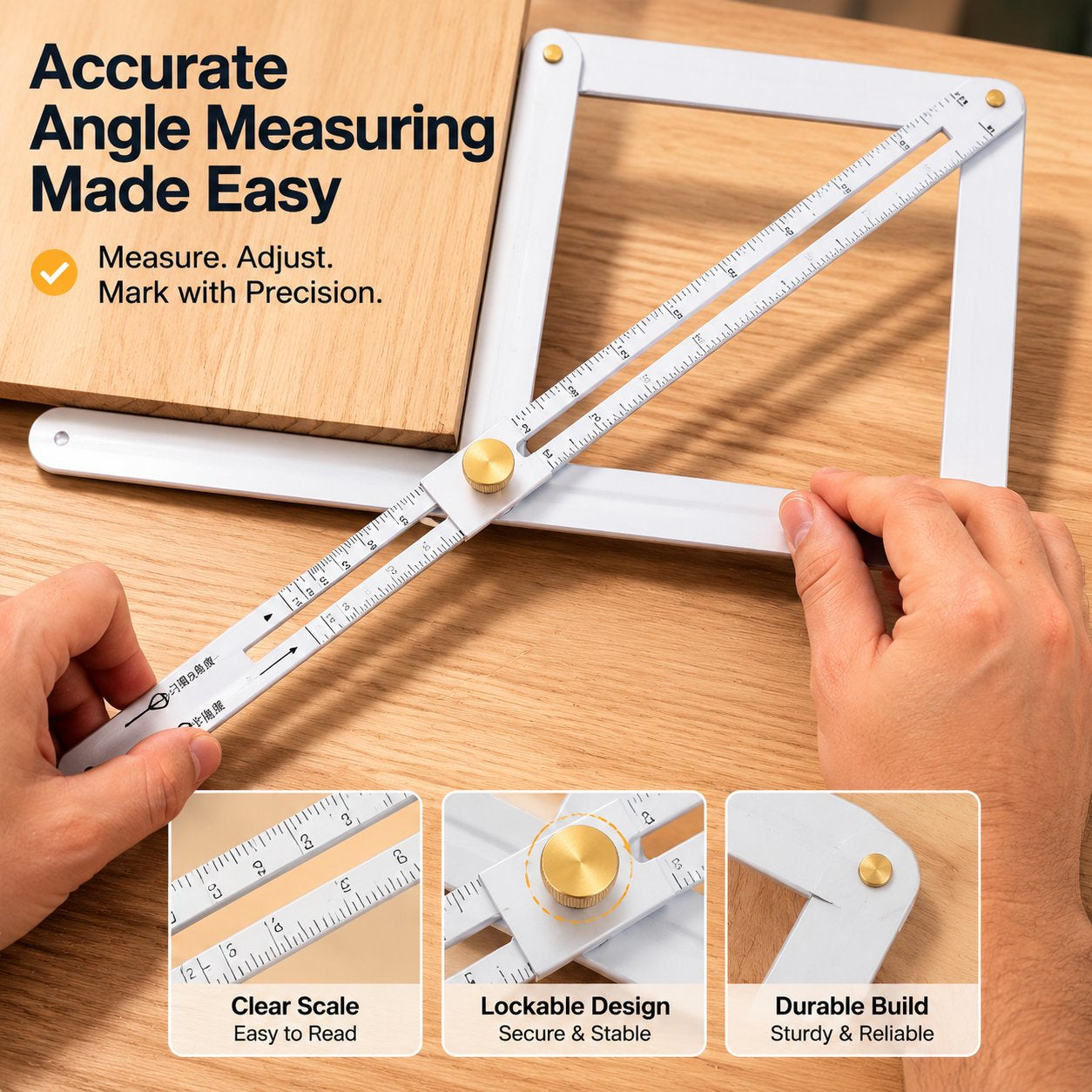 📐 Adjustable Multi-Angle Finder – Measure Once, Cut Right