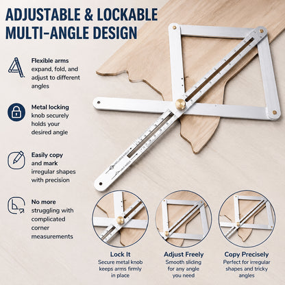 📐 Adjustable Multi-Angle Finder – Measure Once, Cut Right