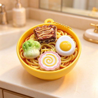 Mini Ramen Bowl Stress Relief Toy Keychain