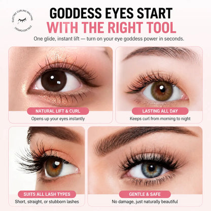 🌡️Smart Heated Eyelash Curler with LED Display | 24H Lash Lift