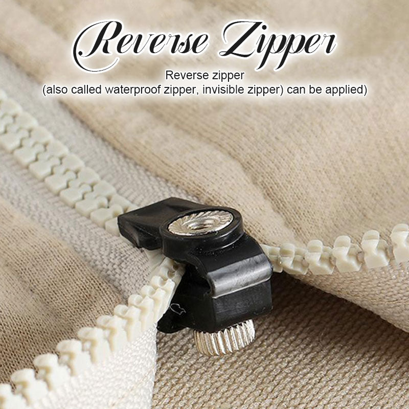Detachable slider installed on a reverse style zipper