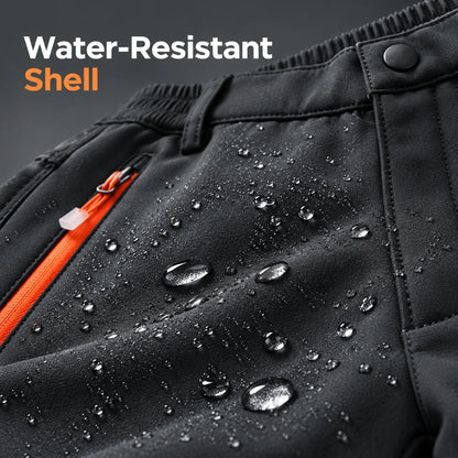 👖Men’s Fleece-Lined Softshell Hiking Pants