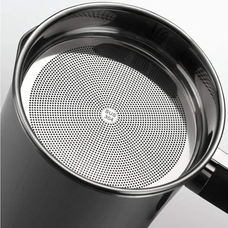 🍳Premium Stainless Steel Oil Strainer & Container Pot | Eco-Kitchen🔄