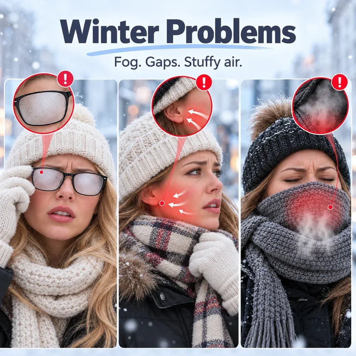 Warm Breathable Face Cover for Winter Cycling & Trail Adventures