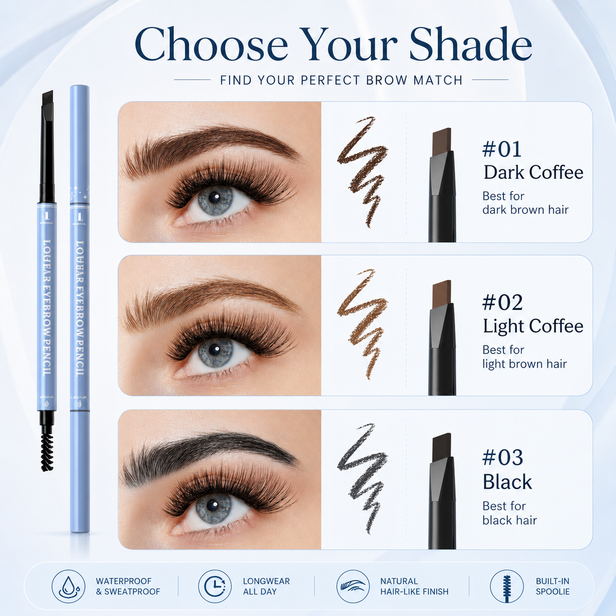 3D Double-Ended Eyebrow Pencil✨