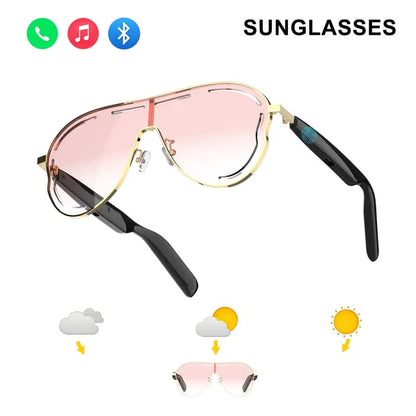 😎 Smart Bluetooth 5.4 Sunglasses – Hands-Free Music & Calls 🎧