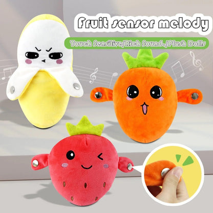 💖Interactive Music Plush Toy Set🍌🍓🥕