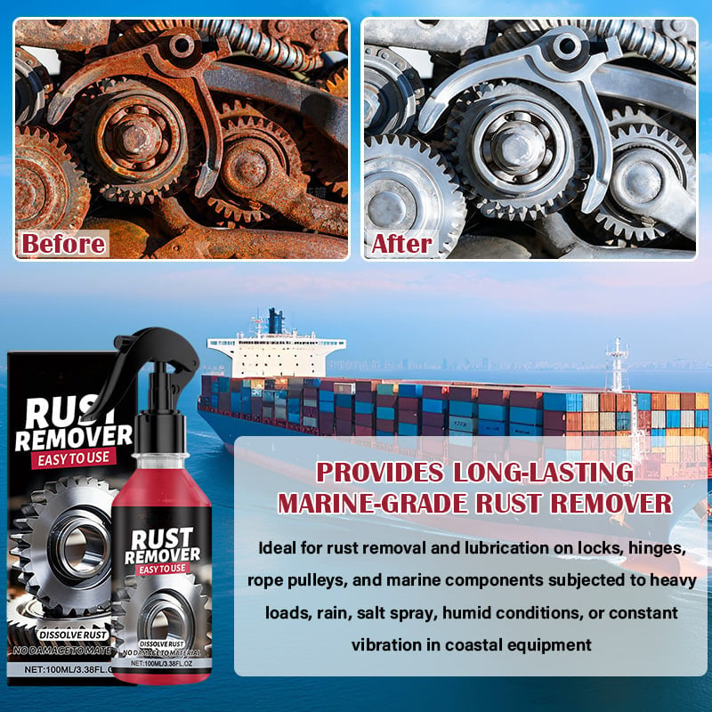NANO METAL RUST REMOVER POLISHING SPRAY FOR TOOLS, CARS, BIKES, GRILLS, BOLTS, FIREARMS & MORE