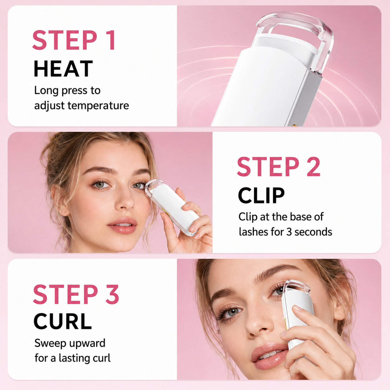 Smart Heated Eyelash Curler✨