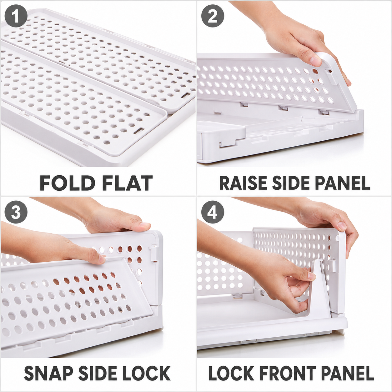🧺 Stackable & Foldable Closet Organizer Bins