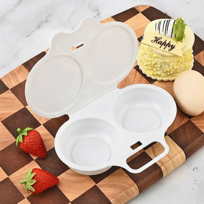 🍳Dual-cavity microwave egg cooker