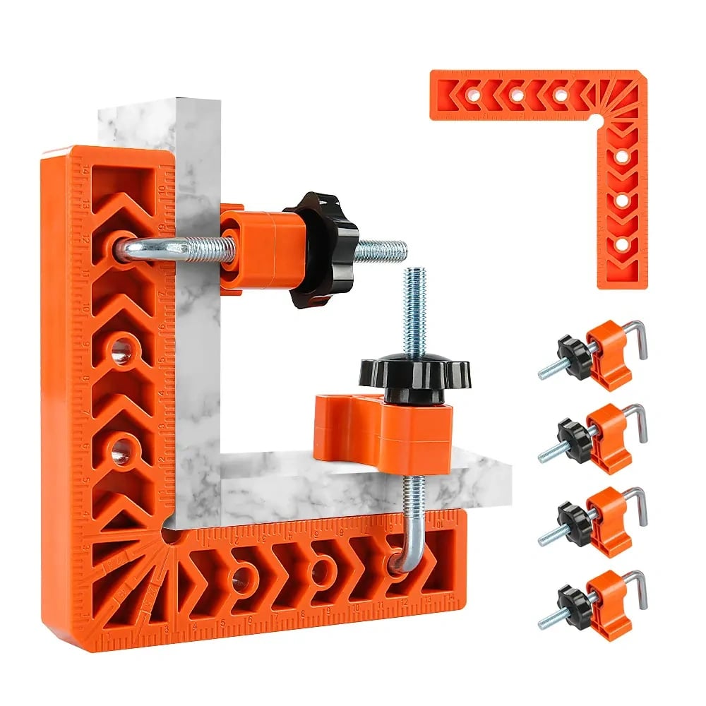 🔧 4PCS Right Angle Clamp Kit 📐 Perfect Corner Alignment Tool