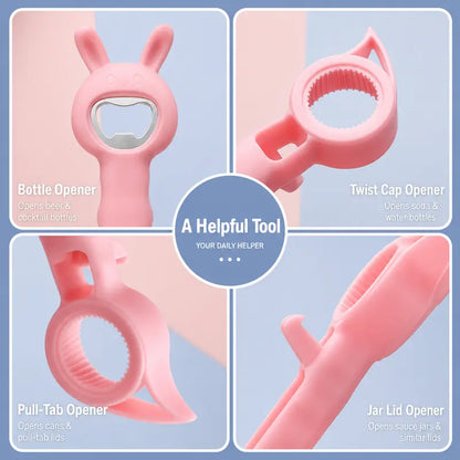 🔧🐰4-in-1 Multifunctional Rabbit-Shaped Bottle and Jar Opener