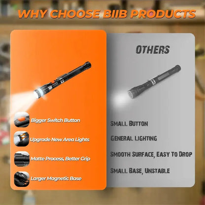 🧲Retractable Magnetic Pickup Tool - Retractable Magnet with LED Flashlight