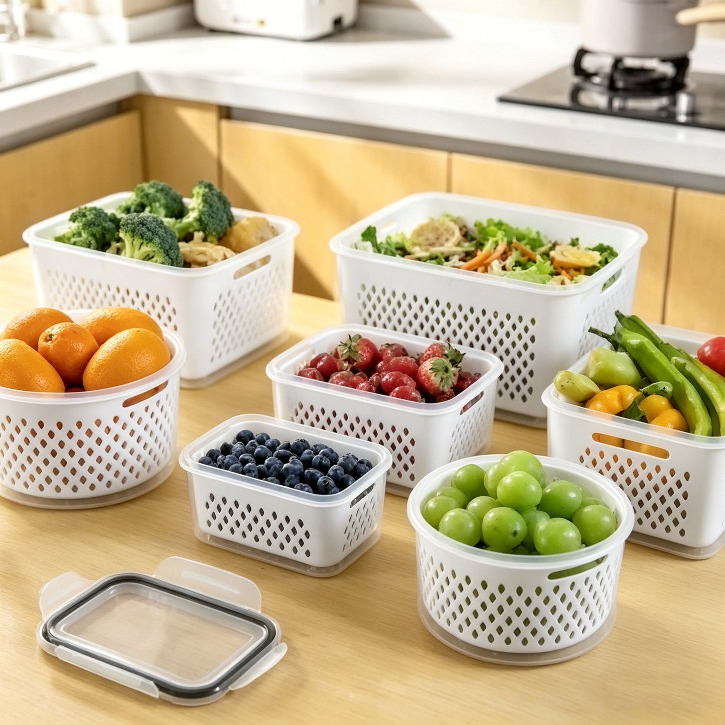 💥New Arrivals  Now Selling Fast🔥5 Pack Fridge Organizers and Storage