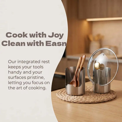 🔥Last Day 50% OFF - 🍴Thickened Stainless Steel Utensil Organizer, Rust Resistant Easy to Clean