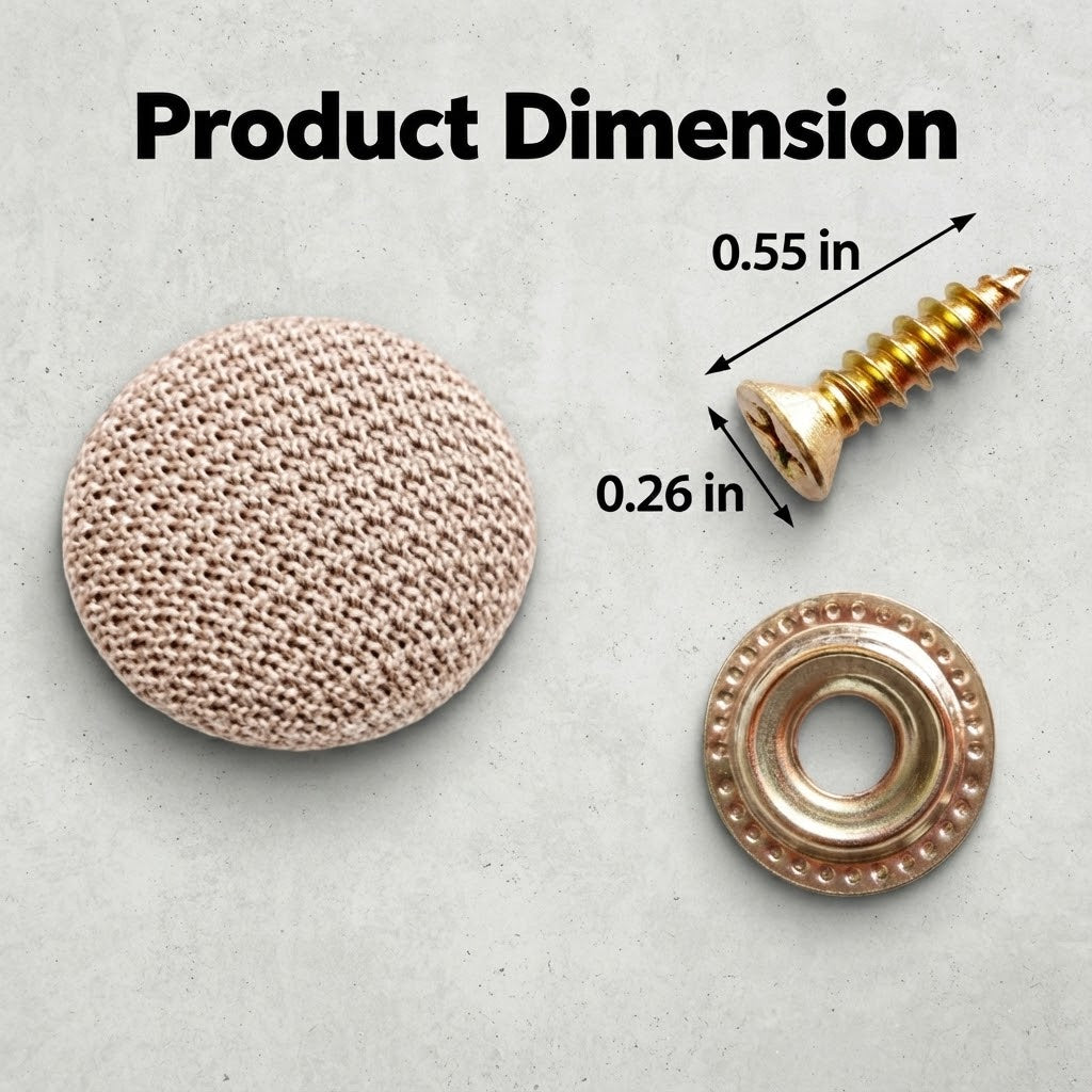 🚗🛡️50 Pack Car Roof Headliner Repair Buttons- Fabric Covered Retainer Screws
