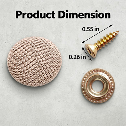 🚗🛡️50 Pack Car Roof Headliner Repair Buttons- Fabric Covered Retainer Screws