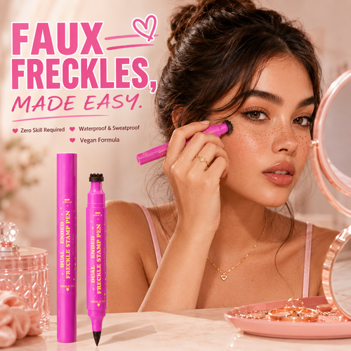 🪄 Instant Sun-Kissed Vibe! Dual-Ended Freckle Pen