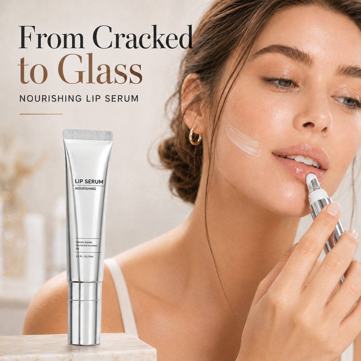 "Say Goodbye to Dry Flakes. Meet Your New Favorite Lip Serum."