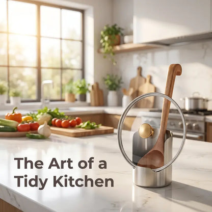 🔥Last Day 50% OFF - 🍴Thickened Stainless Steel Utensil Organizer, Rust Resistant Easy to Clean