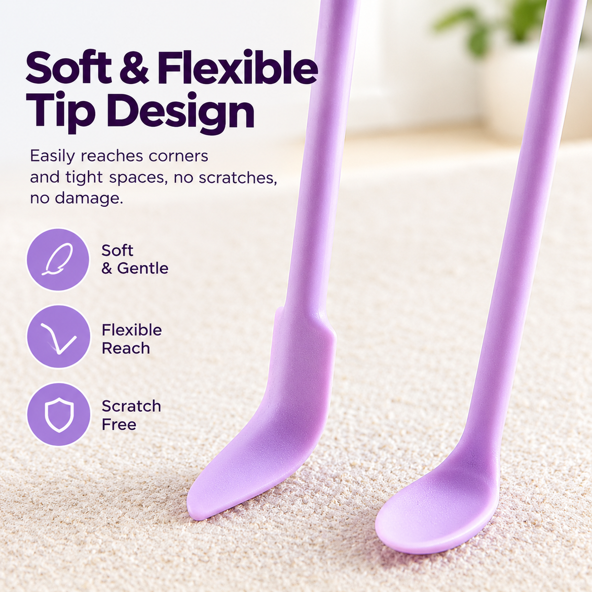 🥄3-Piece Silicone Makeup Spoon and Spatula Set - Suitable for Jars, Bottles, Tubes