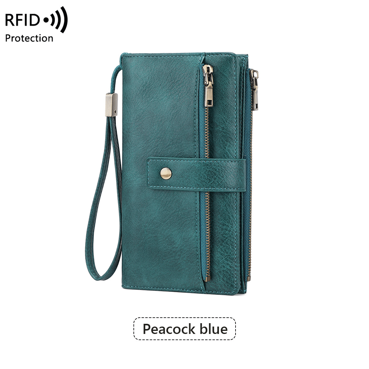 women-s-long-wallet-stylish-clutch-elegant-solid-color-rfid-blocking-leather-wallet-3588