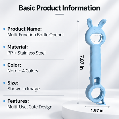 🔧🐰4-in-1 Multifunctional Rabbit-Shaped Bottle and Jar Opener