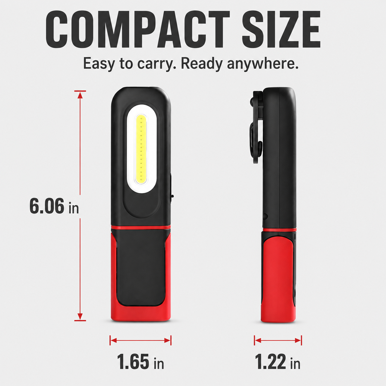⚡ 360° Ultra-Bright COB Work Light – Hands-Free Magnetic & USB Rechargeable