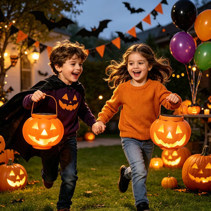 🎃 Solar-Powered Pumpkin Lantern | IP65 Weatherproof & Auto-Lit Halloween Decor