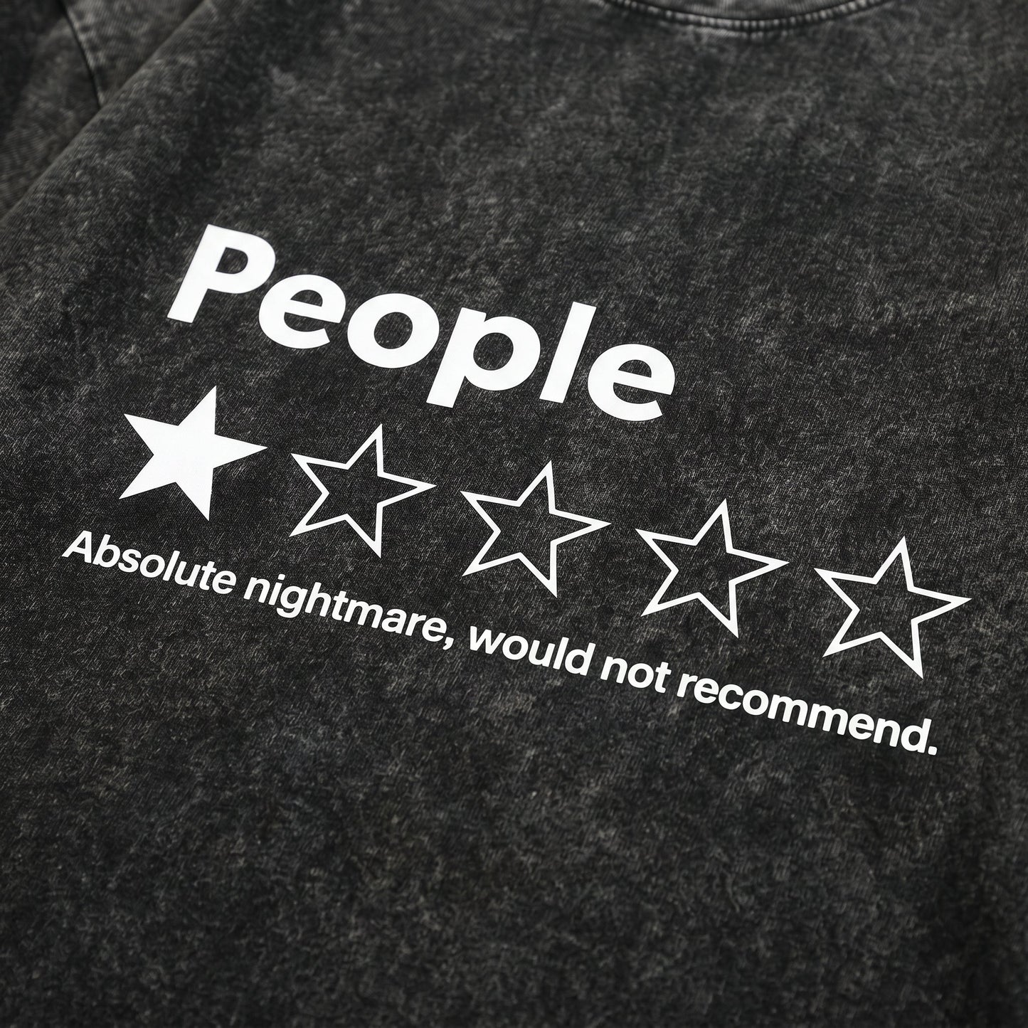 ⭐ "People: One Star" Funny Graphic T-Shirt