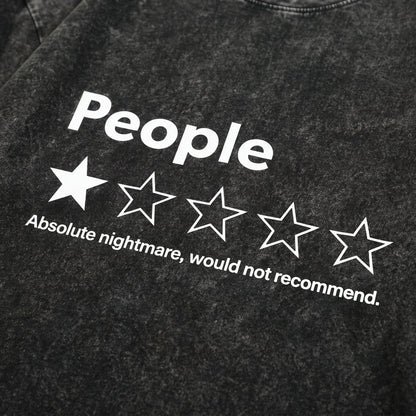 ⭐ "People: One Star" Funny Graphic T-Shirt