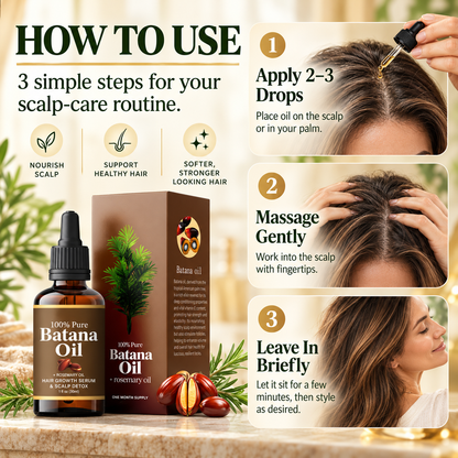 🌿 Batana & Rosemary Hair Oil Serum – Nourish Your Scalp & Revive Your Shine