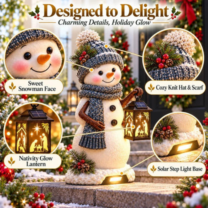 ⛄Snowman Nativity Glow™ Christmas Light Ornament
