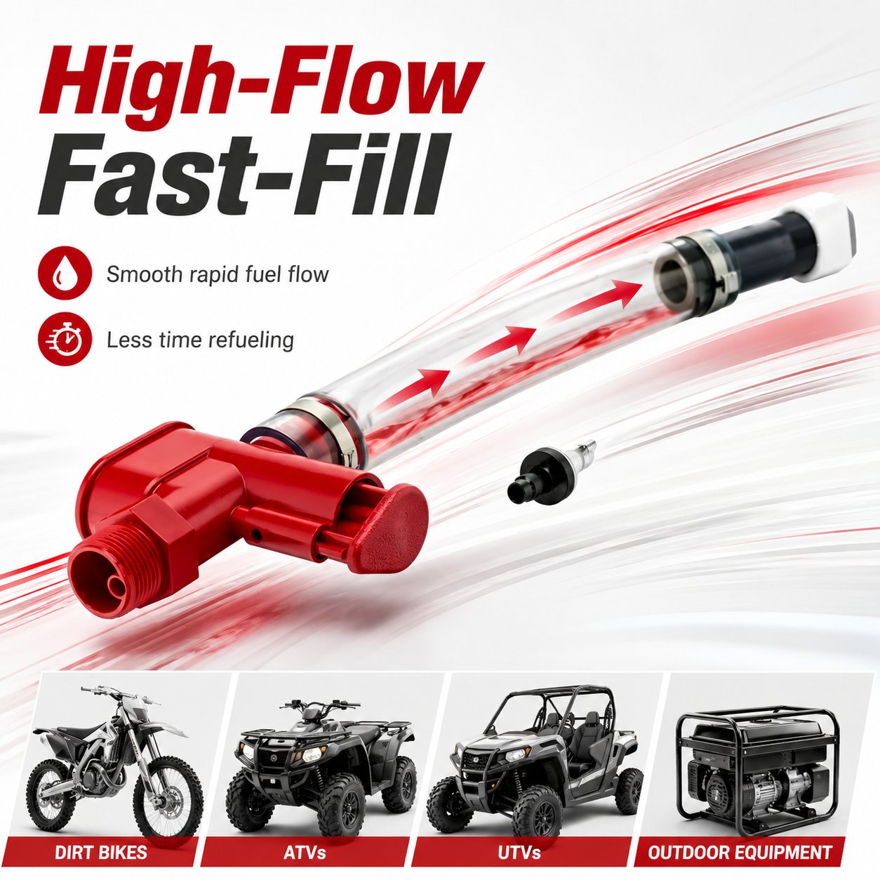 ⛽ High-Flow Fuel Hose – Fast, Clean Refueling 🚀