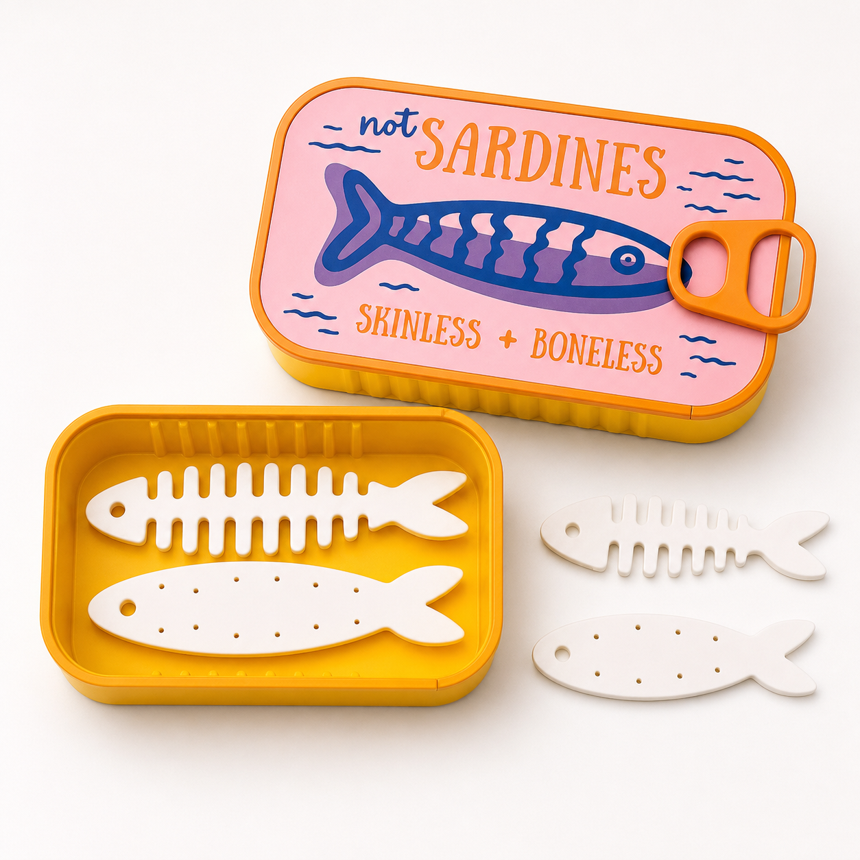 🐟 Sardine Can Daily Jewelry Case | Compact Mini Organizer 🐟