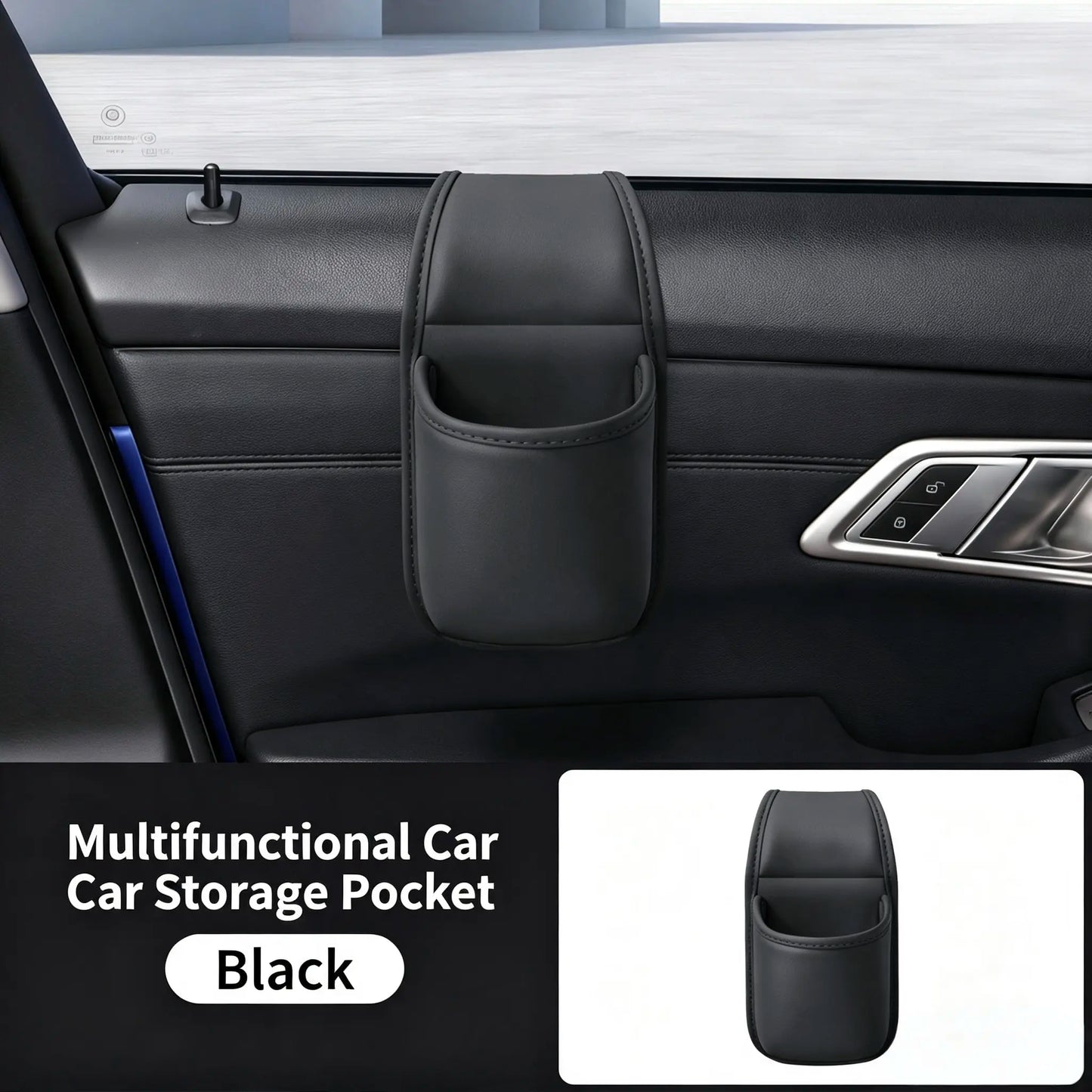 🚘Premium Leather Car Door Storage Pocket