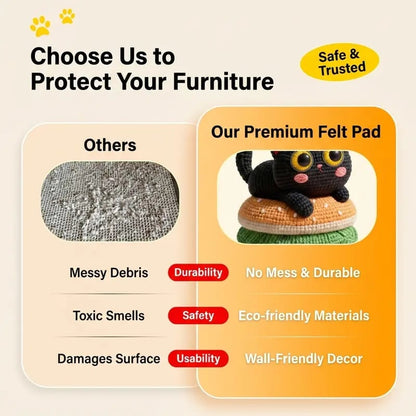 SmartWell Cat Scratcher Mat – Self-Adhesive Wall & Furniture Protector 🐱✨