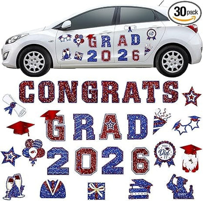 2026 Graduation Car Magnet Decor Set