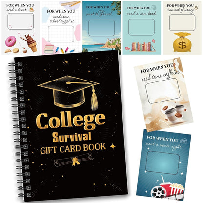 🎓 College Survival Gift Card Book 📚 Surprise on Every Page
