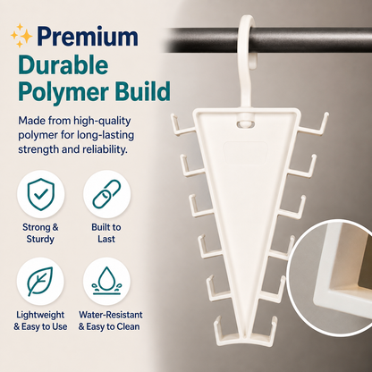 👕V-Shape Double-Sided 12-Slot Closet Organizer