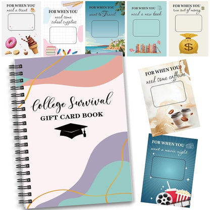 🎓 College Survival Gift Card Book 📚 Surprise on Every Page