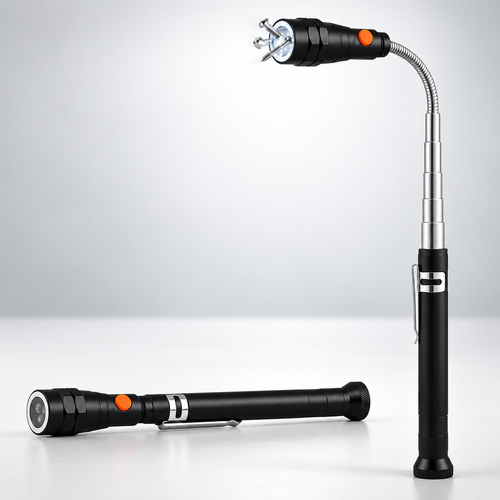 🧲Retractable Magnetic Pickup Tool - Retractable Magnet with LED Flashlight