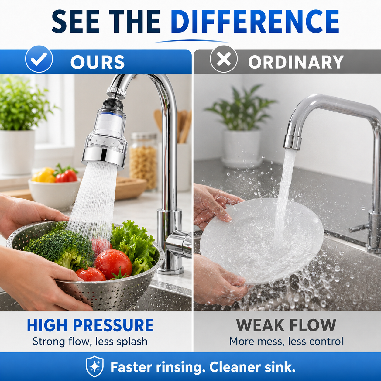 💧 360° Swivel Water Purifier & Aerator