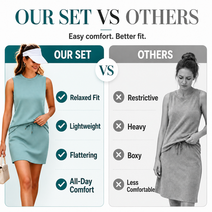 🌿 Versatile 2-Piece Active Skort Set for Women on the Go