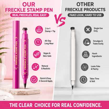 🪄 Instant Sun-Kissed Vibe! Dual-Ended Freckle Pen