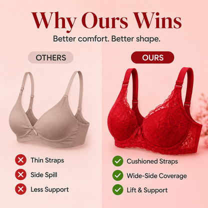 💖 Fall in Love with Your Silhouette: Ultra-Lifting Lace Bra