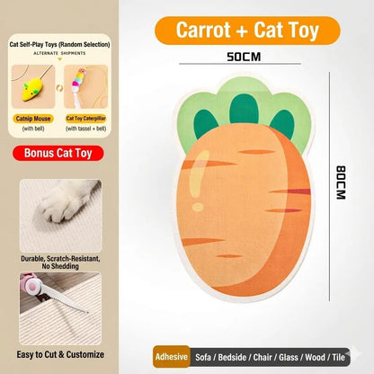 SmartWell Cat Scratcher Mat – Self-Adhesive Wall & Furniture Protector 🐱✨