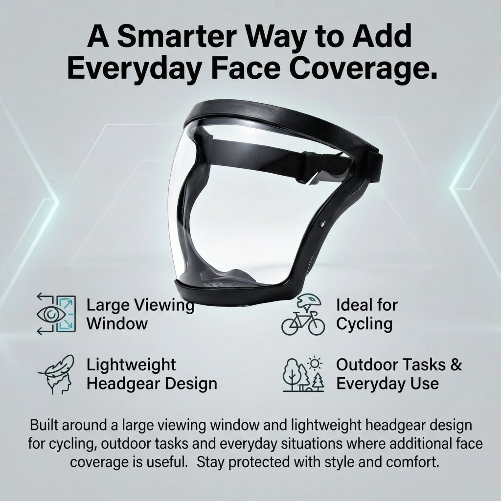 Unisex Full Face Safety Headgear For Cycling & Work